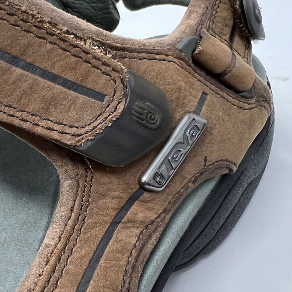 Teva Obern Outdoor Hiking Leather Sandal Men\'s 11 Tan Camping main image 11
